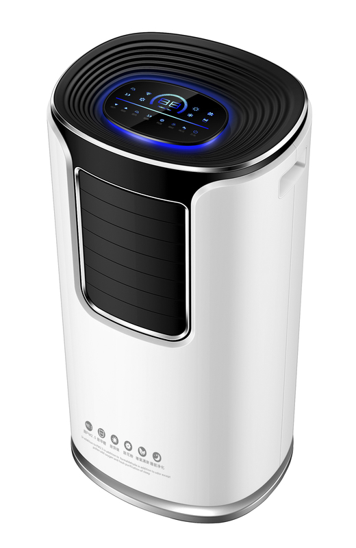 9000BTU Portable Evaporative Air Cooler Klimagerät 4 Betriebsarten 2 Lüftergeschwindigkeiten Sicherheitsschloss für Kinder