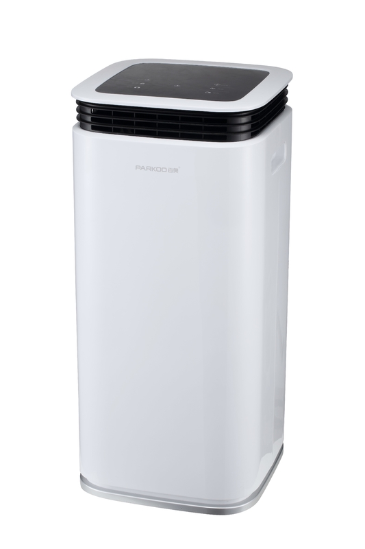 16L Hidden Screen LED Home Dehumidifier 2.2L Tank Tower 360° Windkanäle Intelligente Touchsteuerung der Luftfeuchtigkeit