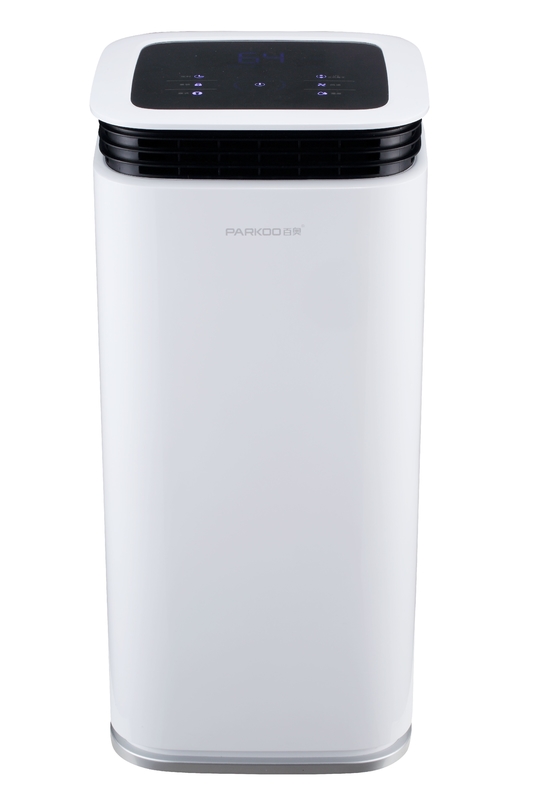 16L Hidden Screen LED Home Dehumidifier 2.2L Tank Tower 360° Windkanäle Intelligente Touchsteuerung der Luftfeuchtigkeit