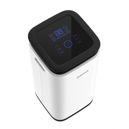 16L Hidden Screen LED Home Dehumidifier 2.2L Tank Tower 360° Windkanäle Intelligente Touchsteuerung der Luftfeuchtigkeit